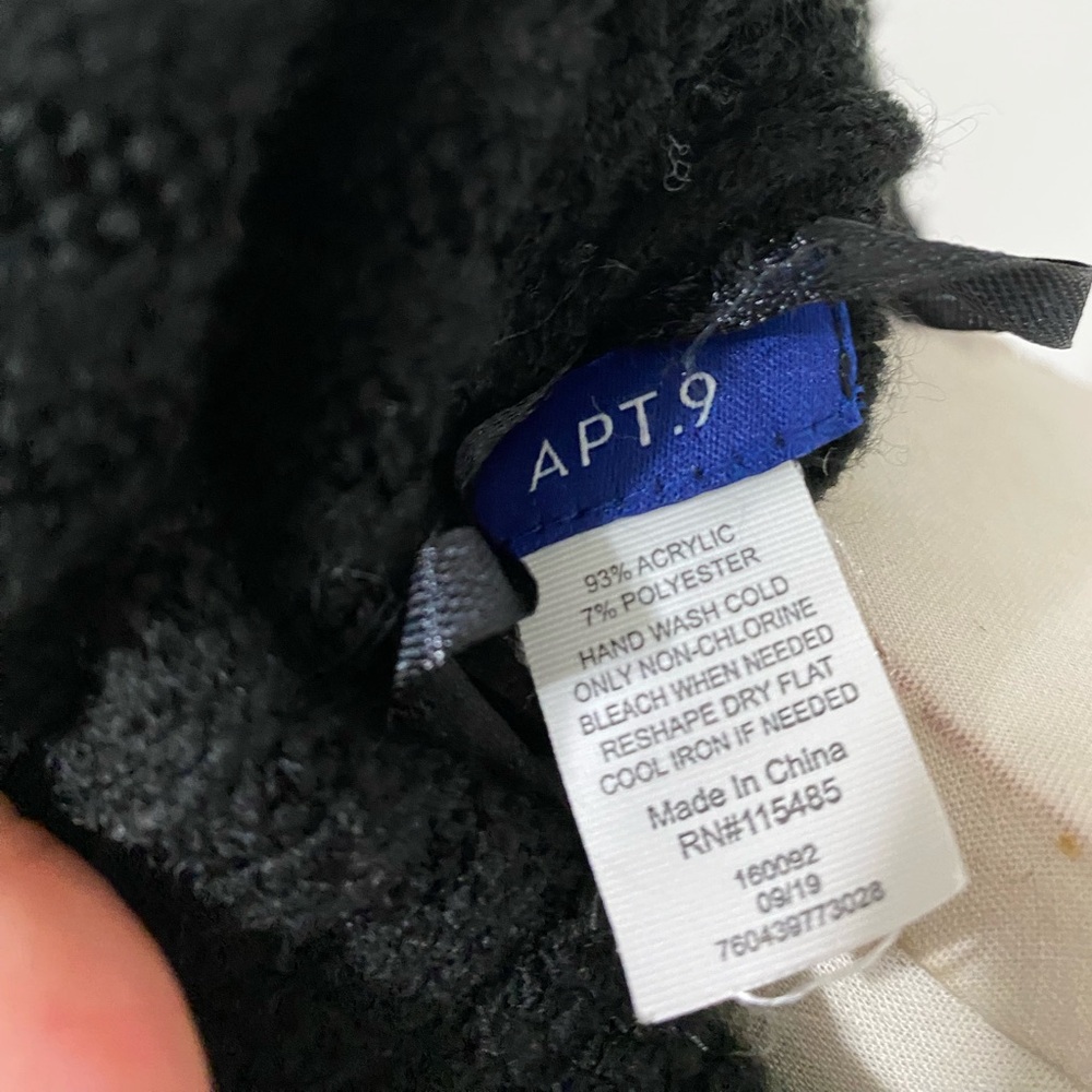 Women's Apt. 9 Sparkle Cowl Neck Poncho OS - Picture 6 of 6